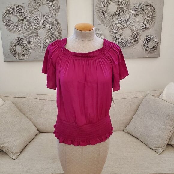 INC International Concepts Smocked Convertible Top - Picture 2 of 11